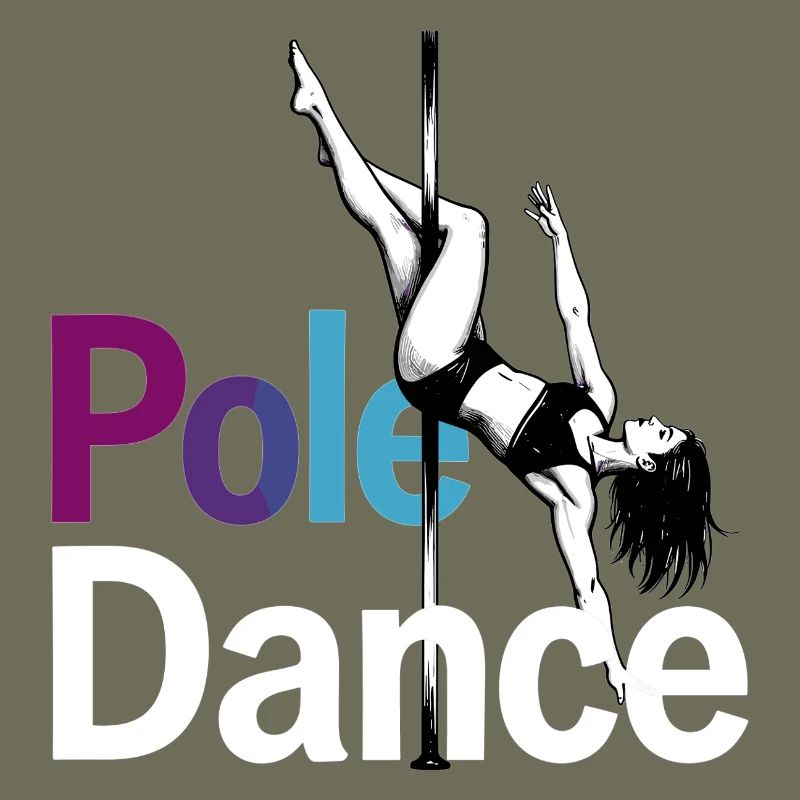 Pole Dance Pole Dancer Graphic Acrobatic Dance
