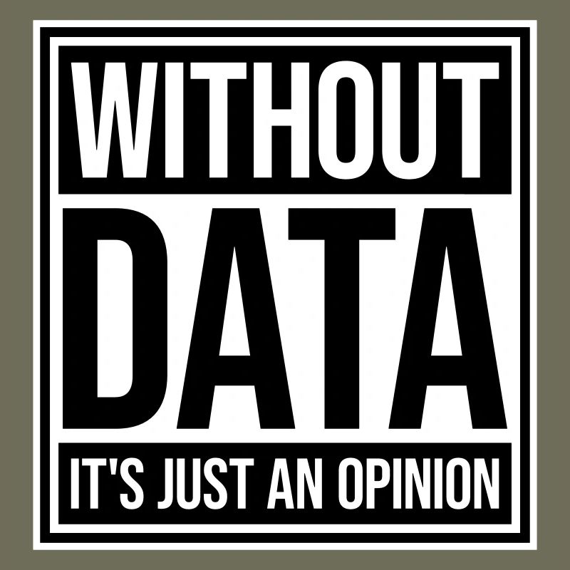 Without Data It's Just An Opinion Statistics Nerd