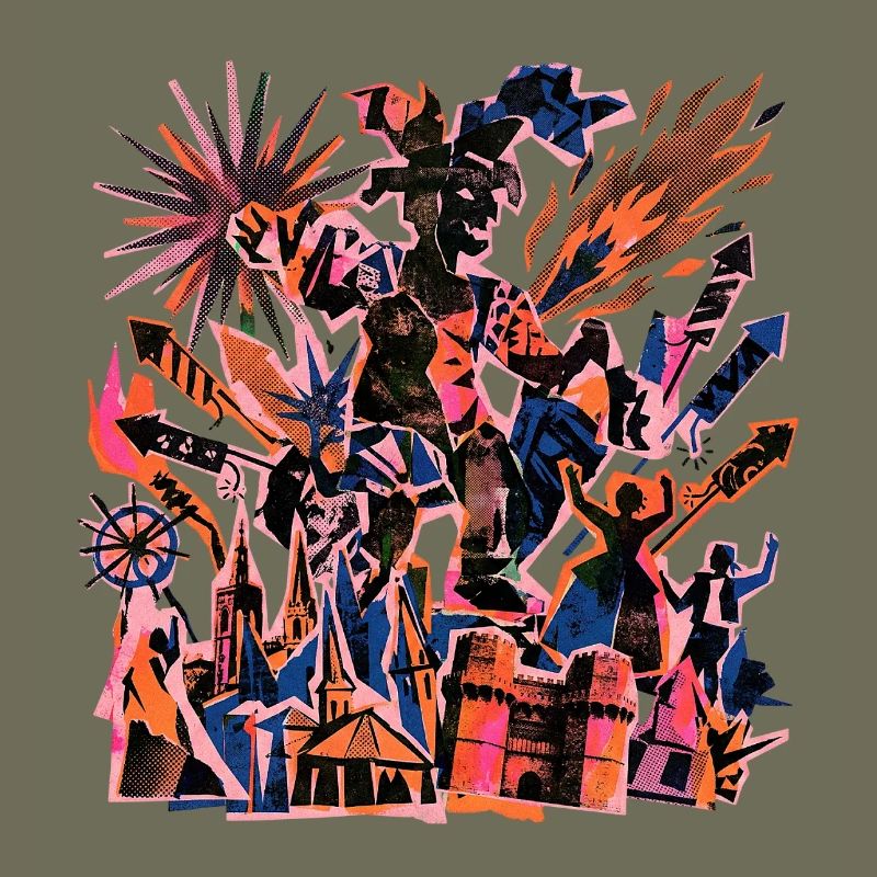 Fallas De Valencia Risographie