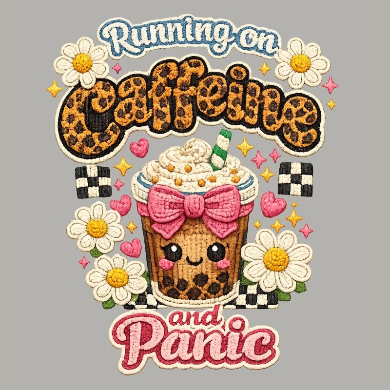 Coffee Chaos Patch Leopard Latte