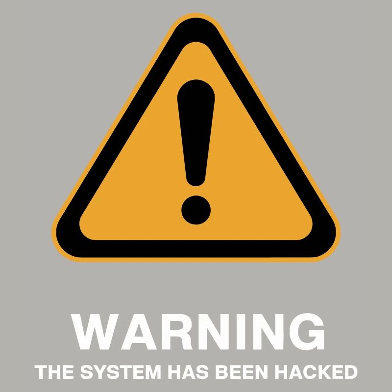 Hacked System Warning Icon