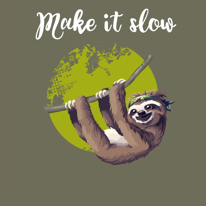sloth make it slow sloth lazy nerd pc chillen