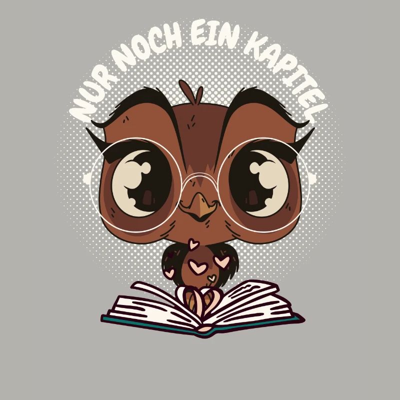 Süße Eule Buch "Nur noch ein Kapitel"