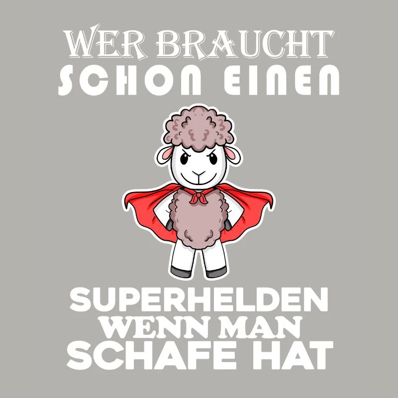 Schaf Superheld Hirte