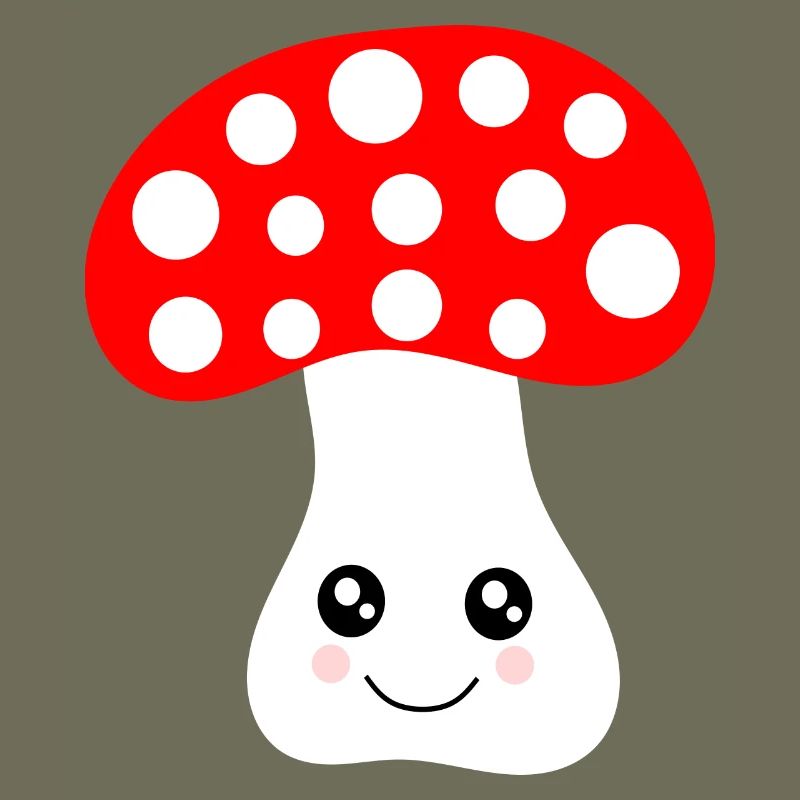 Kawaii, mushroom, toadstool