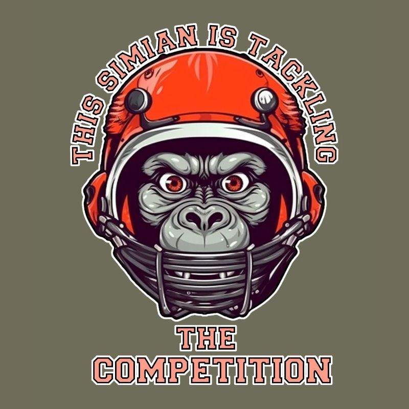 self-confident monkey accepts the challenge