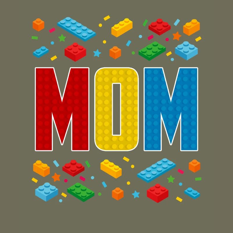 Maman brique constructeur créatif maternité bloc amant