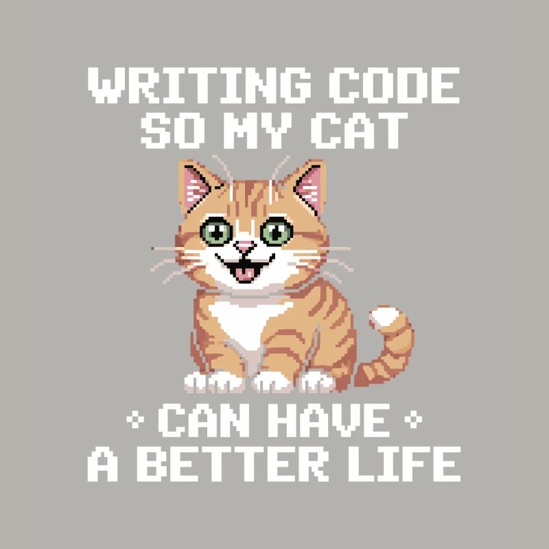 Programming Cat Funny Coding and Cat German