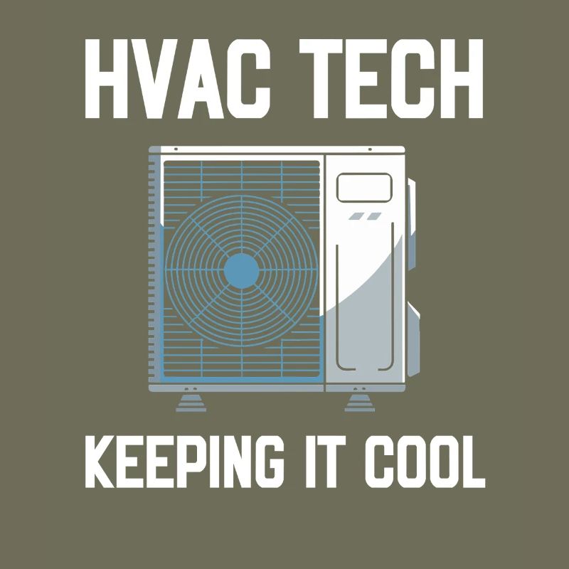 HVAC Tech Keeping It Cool Saying Technician