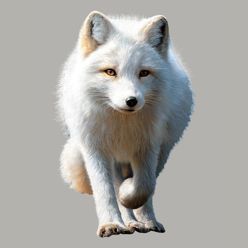 Polarfuchs Schneefuchs Eisfuchs Süßer Weißer Fuchs