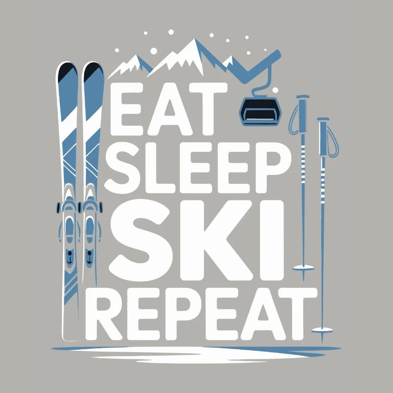 Manger, dormir, skier, répéter