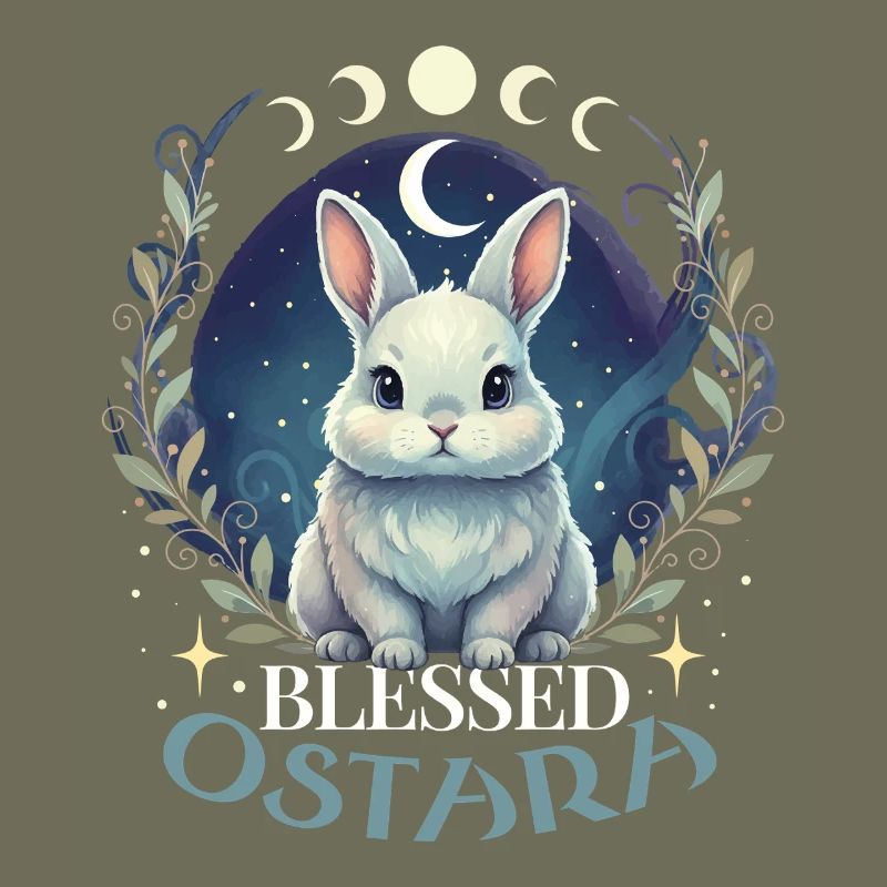 Happy Easter Ostara Rabbit