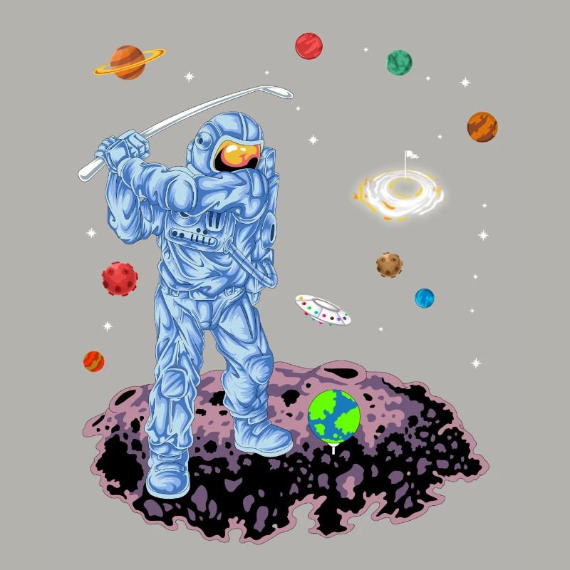 Chemise de golf spatial Astronaute