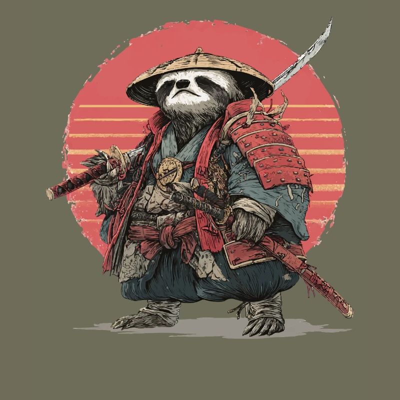 Sloth Samurai in Red Sunset Armor