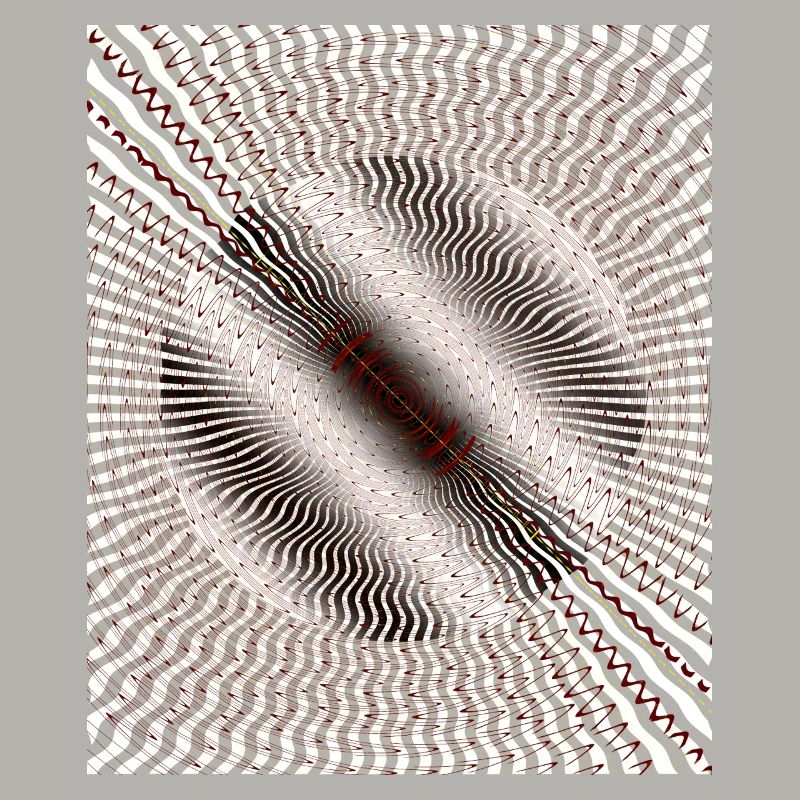 Circular Swirl Illusion Pattern