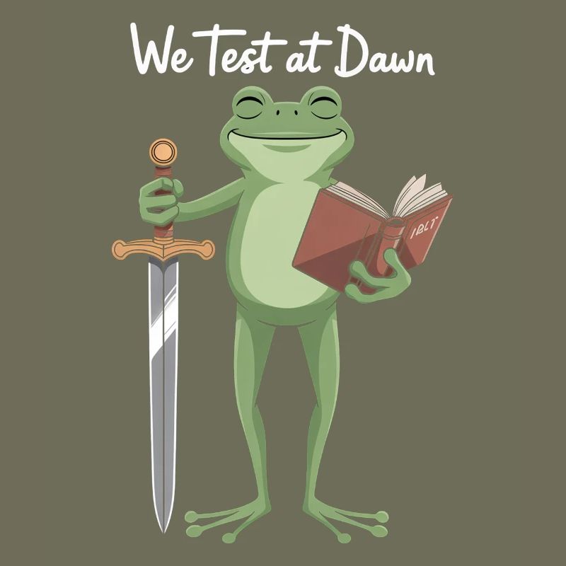 Dawn Test Frog: Sword & Book