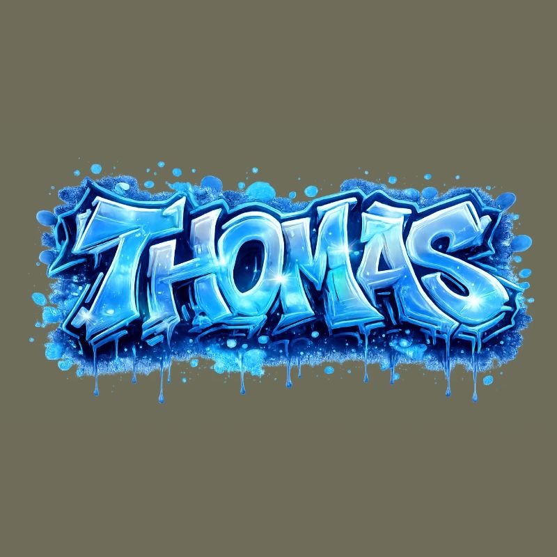 Graffiti Thomas Name Gift Ideal Printable