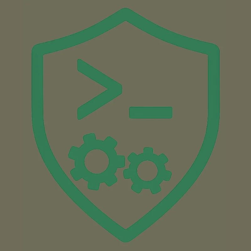 Code Schild mit Zahnrädern