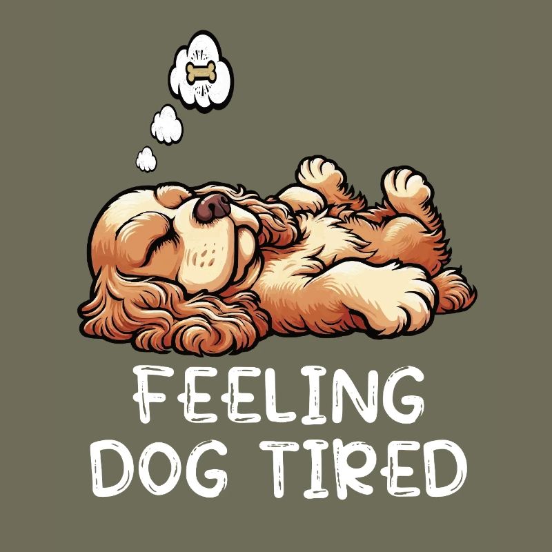 Feeling Dog Tired Cocker Spaniel Cockerhund Cocker