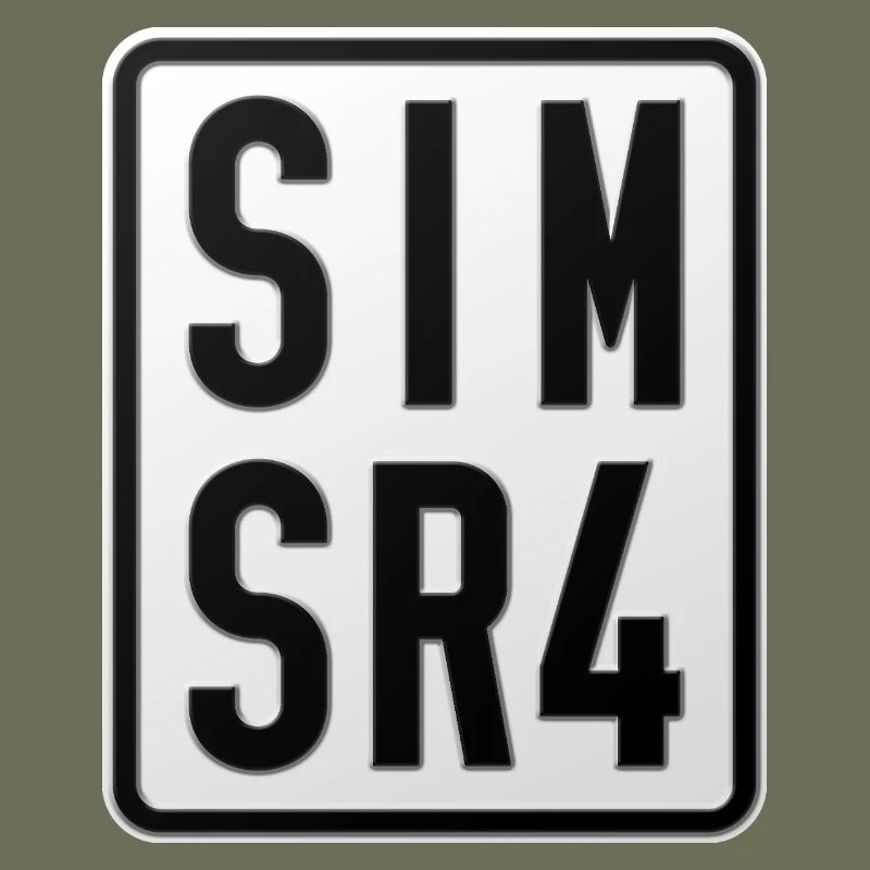 Plaque d’immatriculation du cyclomoteur Simson SR4