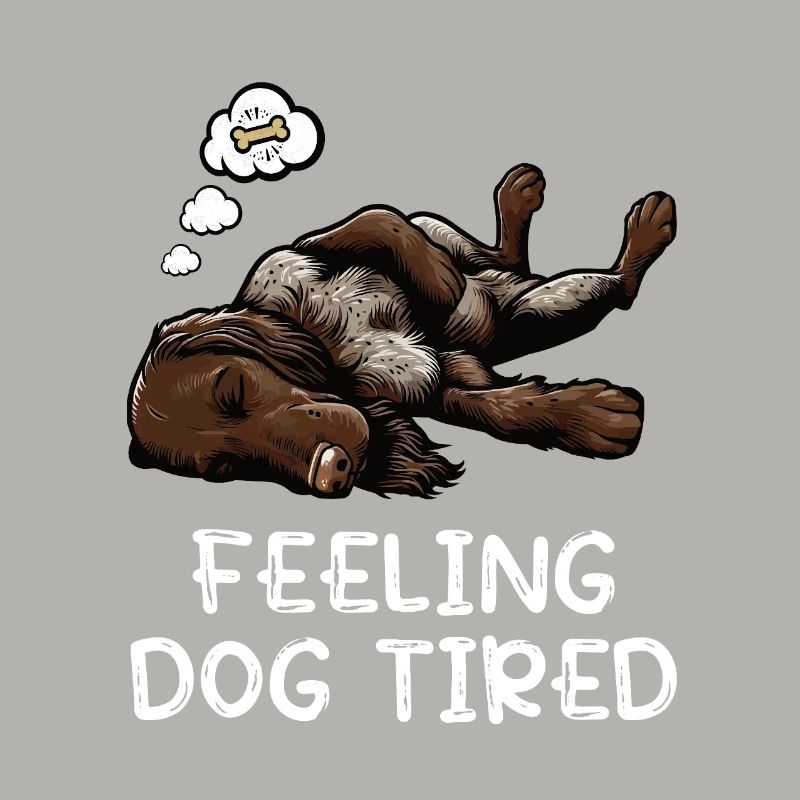 Feeling Dog Tired German Wirehaired Wirehaired Dog