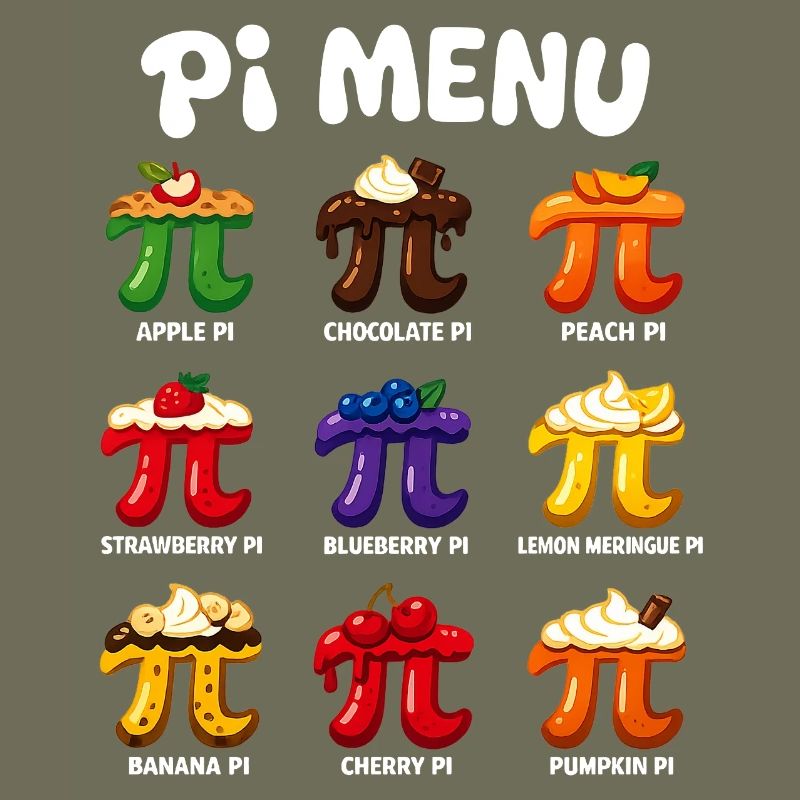 Pi Menu Math Pi Day Cake Design