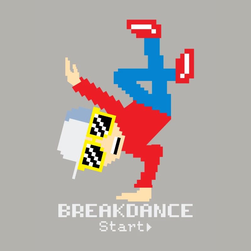 Pixel Breakdance B-Boy | Retro 8-Bit Hip Hop 