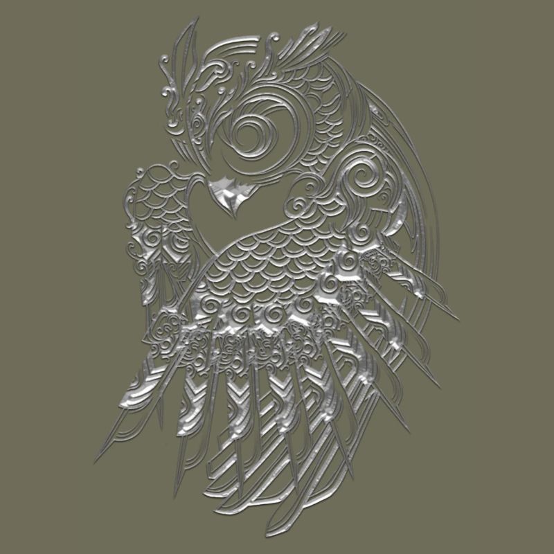 Silbernes Eulen-Design