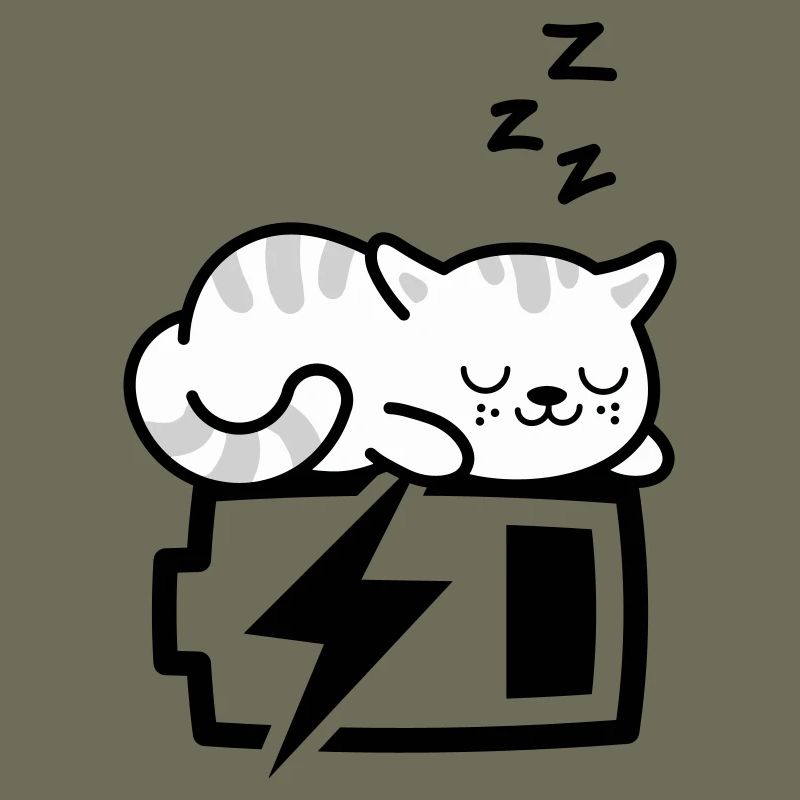 Sleepy Kitty (Color Changeable - 3 colors)