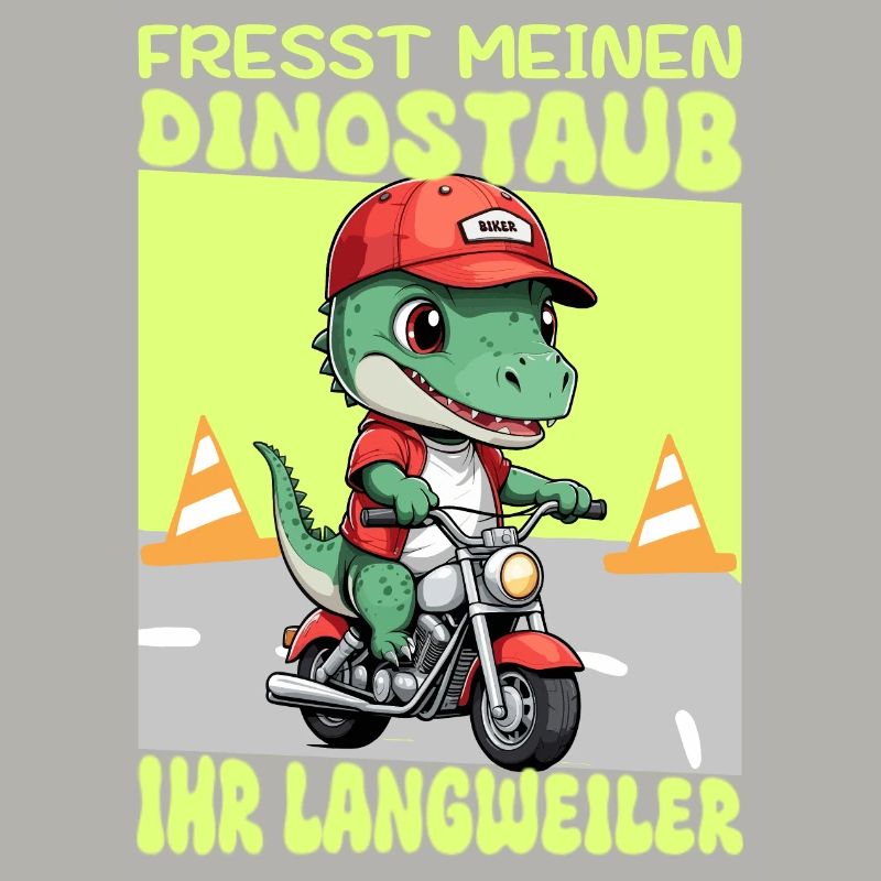 Dinosaur on Motorcycle