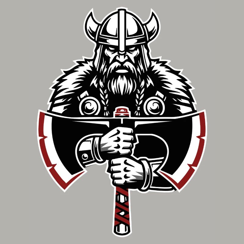Viking Shield Runes Celtic Knotwork Mascot