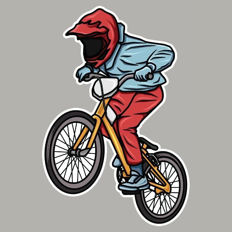 Lustiger BMX Junge