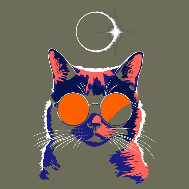 Katze Sonnenbrille Total Eclipse Cat