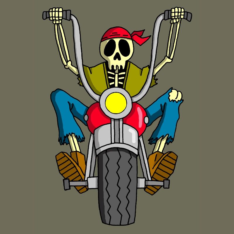 Skeleton-Biker