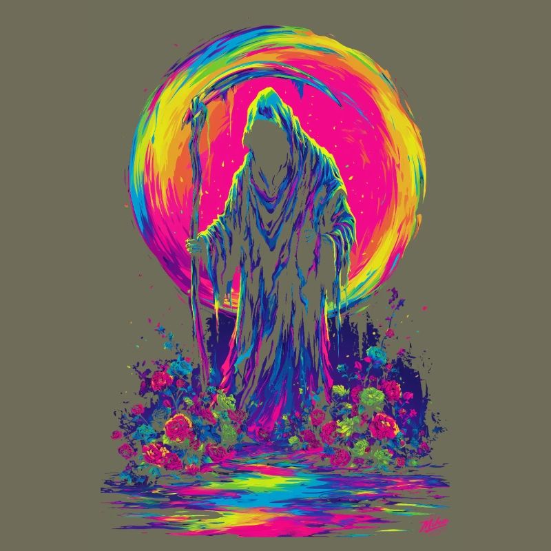 Neon Grim Reaper