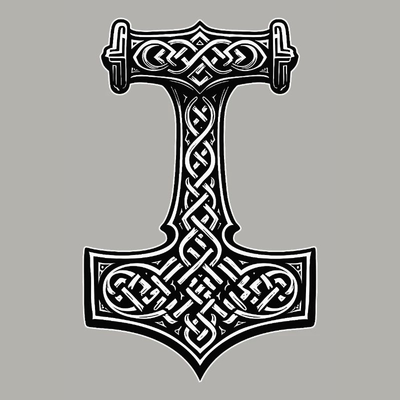 Symbole du nœud viking de Mjölnir