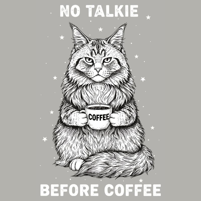 Pas de conversation devant un chat amateur de café