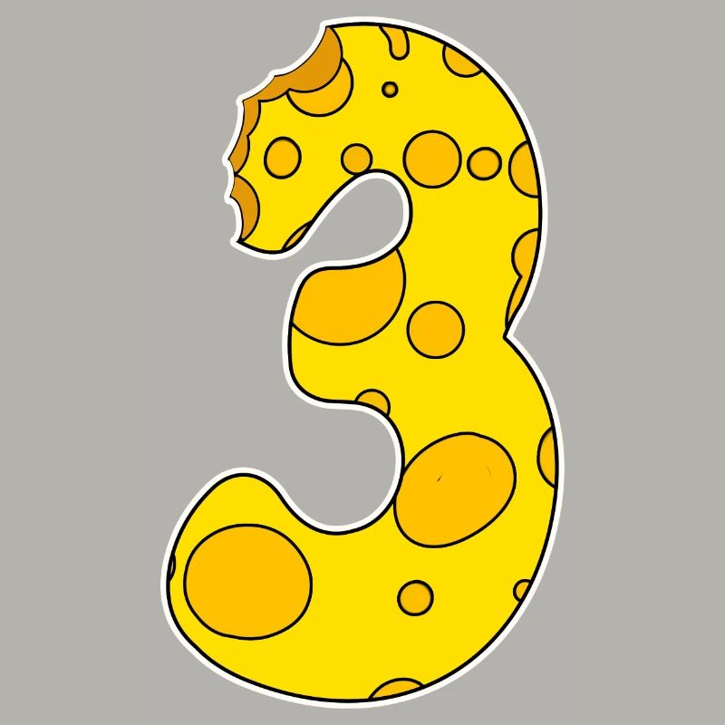 Number 3 - Three - Third
