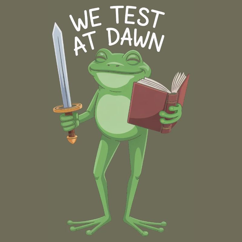 Grenouille de Test de l’Aube : Épée & Parchemin
