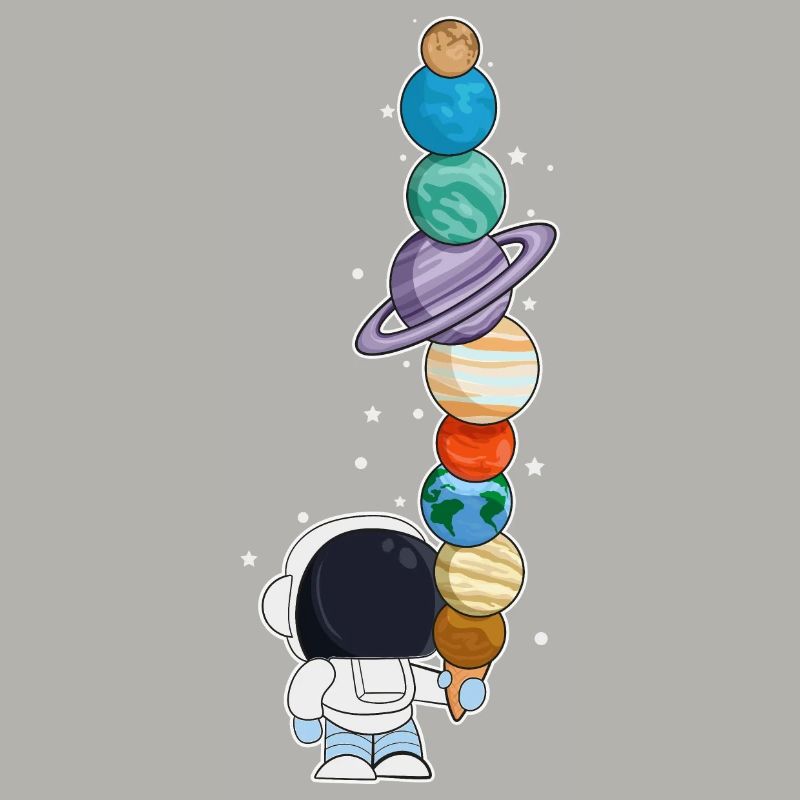 Astronaut mit Eis