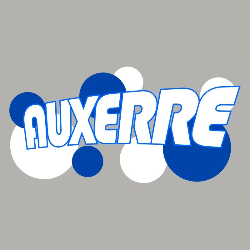 Auxerre Retro Tippfehler Blau