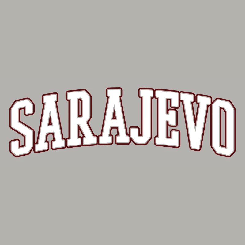 Lettres en gras de Sarajevo