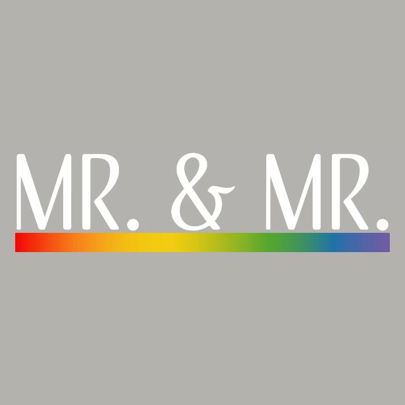 Rayures arc-en-ciel M. et M. blanc