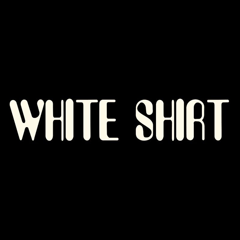 Chemise blanche | Chemise de chanson | Pull à bande