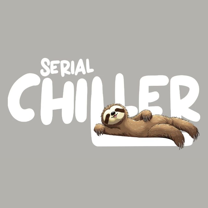 Faultier Serial Chiller – Lustiges Sloth Tee