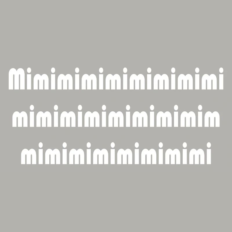 Mimi Typografie Muster Pattern