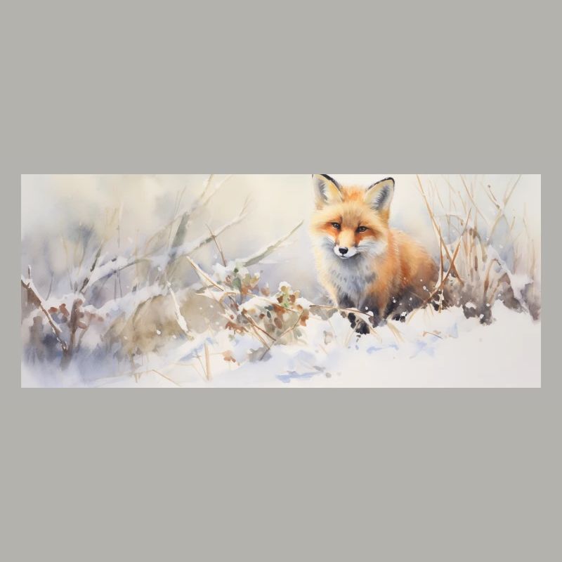 Fox Landscape Snow
