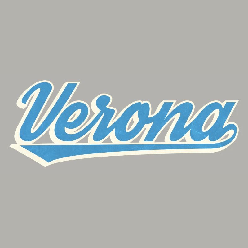 Verona Blue Script Logo