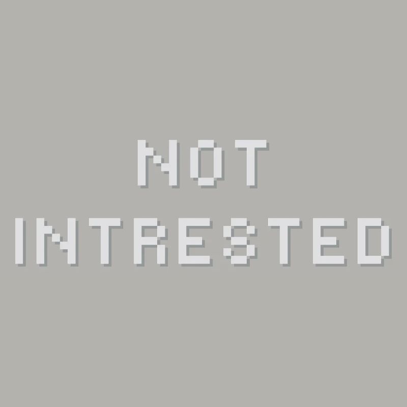 Impression non intéressée