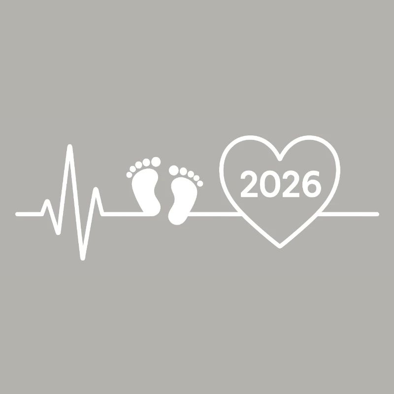 Baby 2026 Ankündigung des zukünftigen Babys, Mama oder Vaters